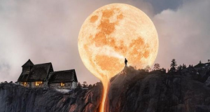 Breathtaking Moon Scenery #Moon #Breathtaking #waterfall #amazingmoon #peace #moonlight #smartphonethemes #smartphone #gorgeous #iphone #samsung