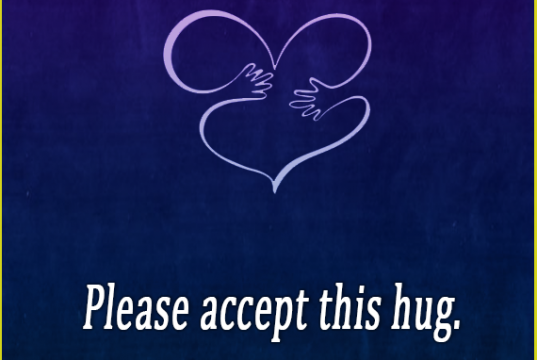 hug, quote, positive saying, encouragement
