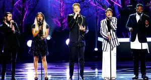 Pentatonix, cover, Beegees, voice, beatbox, amazing, grammy, memory,