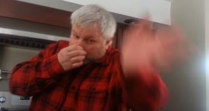 funny, video, home, wife, husband, smell, parfum, kitchen, hysterical,