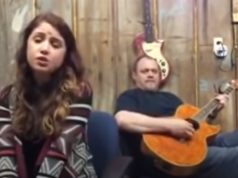 cover, Jolene, song, guitar, father, daughter, Alexandra kay, talent,