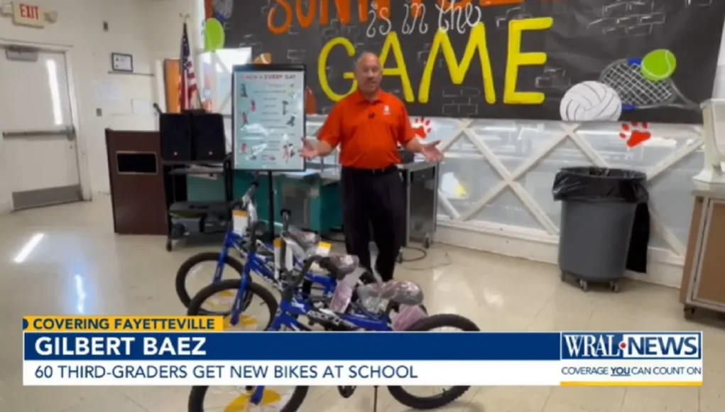 Elementary School Reading Challenge, Surprise Gifts for Students, Educational Rewards for Kids, Bicycle Giveaway for Children, Sunnyside Elementary Event, Motivational School Programs, Children's Literacy Initiatives, Community Involvement in Schools, Positive Reinforcement in Education, Youth Empowerment Through Reading.