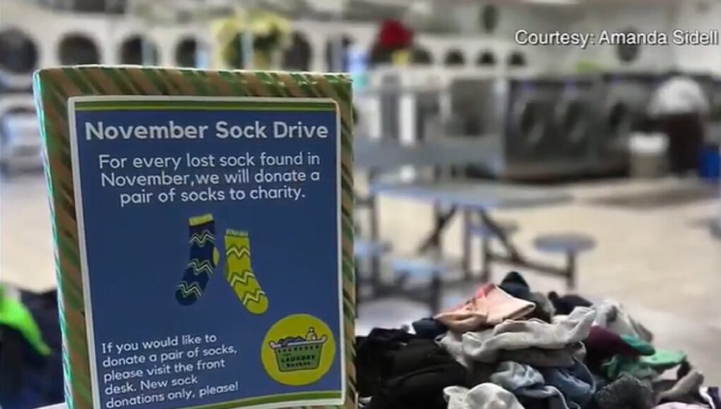 Maine Winter Charity, Community Support in Maine, Laundromat Charity Initiatives, Winter Essentials for Homeless, Maine Community Outreach, Charitable Sock Donations, Winter Health Essentials, Local Business Community Support, Maine Laundromat Services, Cold Weather Community Aid.