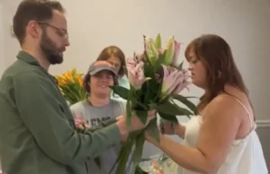 Flower The People, spreading joy with flowers, repurposed flower donations, volunteer community engagement, sustainable flower programs, brighten lives with flowers
