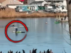 Poospatuck Creek, heroic ice rescue, Suffolk County hero, paddleboard rescue, life-saving act on Poospatuck Creek, Kayla Masotto rescue story