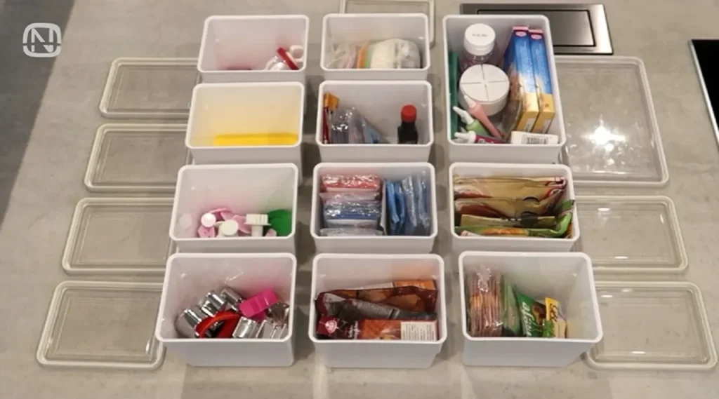 home organizing, declutter, storage solutions, organization tips, pantry, space saving, Costco corner, organizing bins, entrance way, clutter catchers