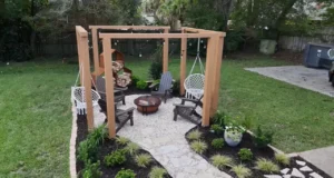 backyard, transformation, DIY, drought-tolerant, landscaping, outdoor living, pergola, garden, Southern California, home improvement