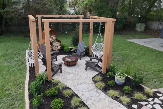 backyard, transformation, DIY, drought-tolerant, landscaping, outdoor living, pergola, garden, Southern California, home improvement