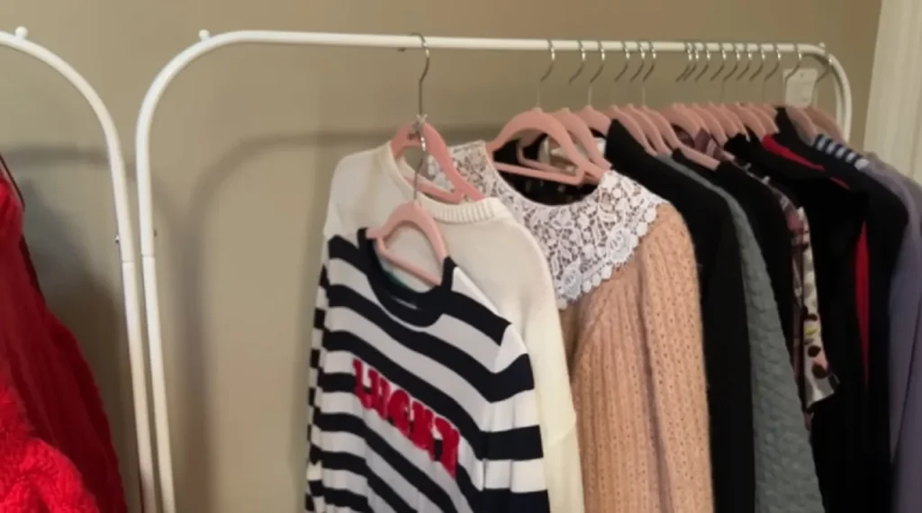 closet organization, wardrobe, organization, declutter, storage, home organization, clothing, style tips, maximize space, organization tips

