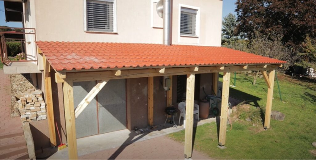 DIY awning, wood frame, outdoor project, step-by-step, woodworking, construction, home improvement, roofing, metal roofing, awning design
