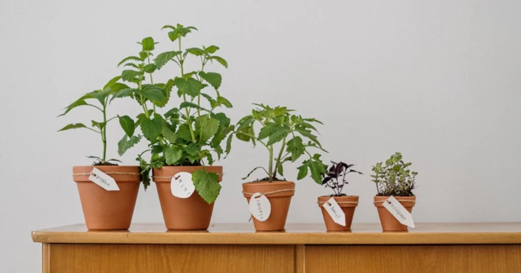 indoor gardening, herb garden, growing herbs, basil, cilantro, rosemary, thyme, chives, oregano, dill
