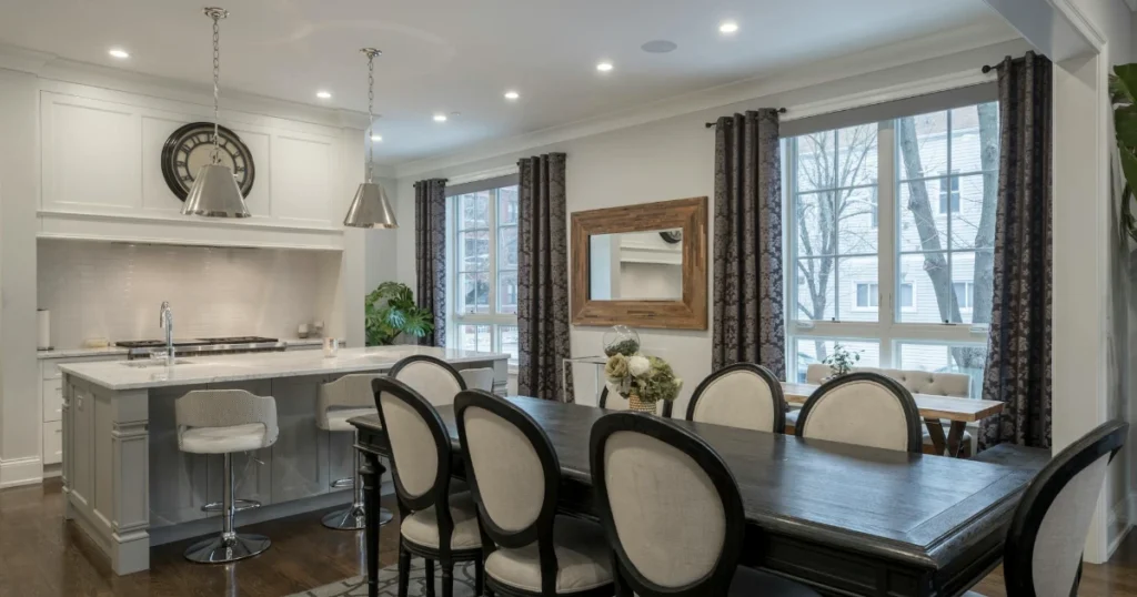 dining room, design, home decor, table, lighting, centerpiece, interior design, decor tips, furniture, style

