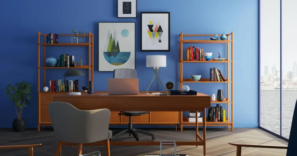 home office, office makeover, DIY decor, moody design, workspace, interior design, affordable decor, office style, home improvement, room transformation
