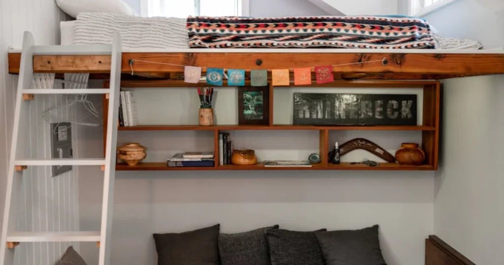 DIY loft bed hack, secret room ideas, cozy retreat, hidden room furniture