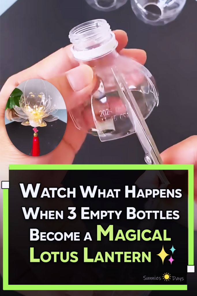 lotus lantern, Mid-Autumn Festival craft, DIY lantern, plastic bottle craft, upcycled crafts