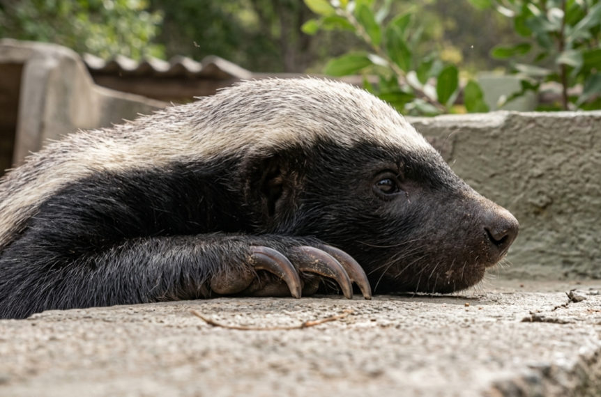 honey badger, Stoffel, animal escapes, clever animals, BBC documentary